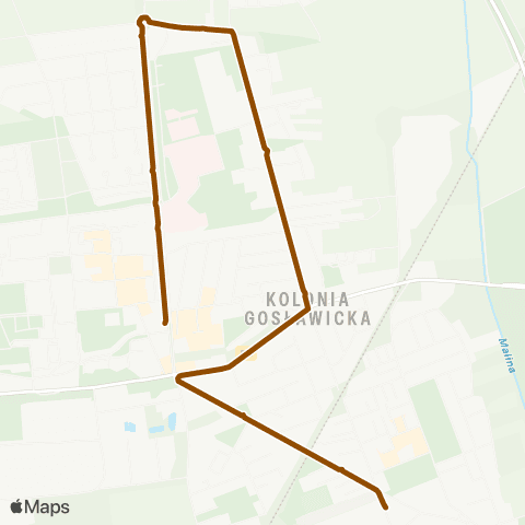 MZK Opole - Szkolne Grudzicka - Szkoła — Witosa - Cieszyńska map