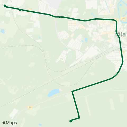 MZK Piła Żeromskiego / Pl. Inwalidów  — Rydygiera / Szpital map