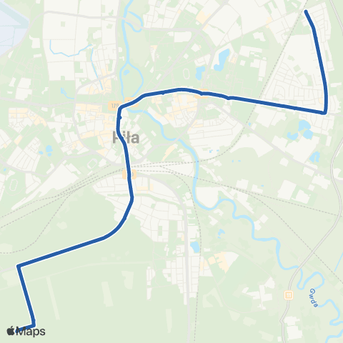 MZK Piła Lelewela / Pętla  — Rydygiera / Szpital map