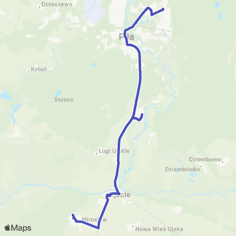 MZK Piła Pl. Zwycięstwa / Śródmiejska  — Mirosław map