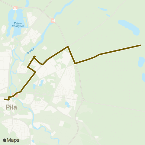 MZK Piła Pl. Zwycięstwa / Śródmiejska  — J. Płotki map