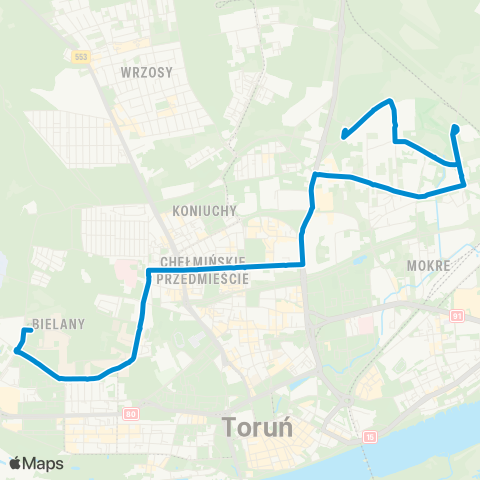 MZK Toruń  map