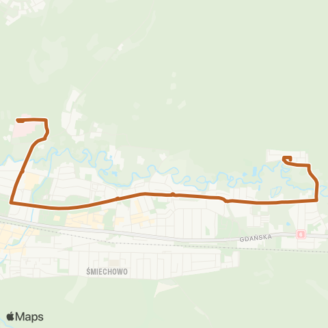 MZK Wejherowo Wejherowo Szpital — Wejherowo Os. Fenikowskiego map