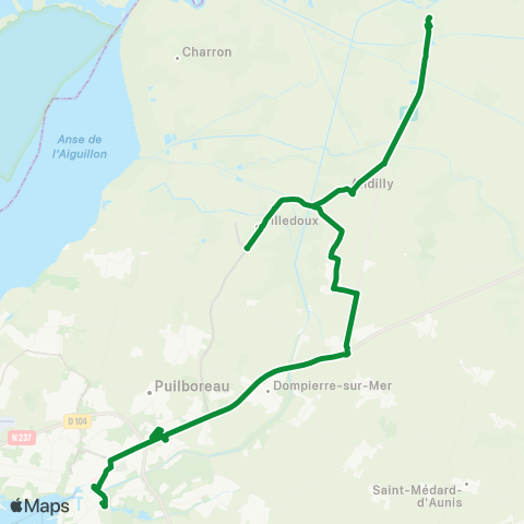 Nouvelle-Aquitaine Cars 17 Marans - St Ouen d'Aunis - la Rochelle map