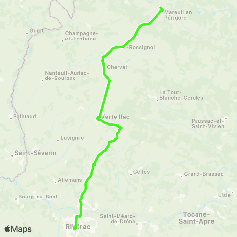 Nouvelle-Aquitaine Cars 24 Mareuil-Riberac map