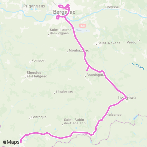 Nouvelle-Aquitaine Cars 24 Villeneuve-Issigeac-Bergerac map