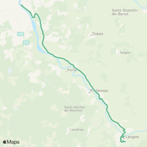 Nouvelle-Aquitaine Cars 33 Bordeaux Stalingrad - Langon map