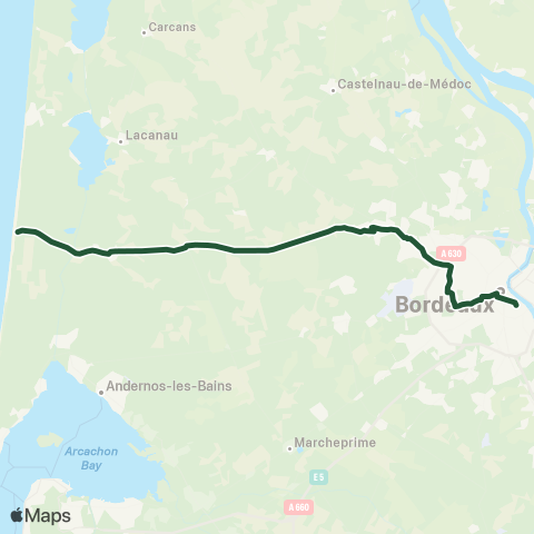 Nouvelle-Aquitaine Cars 33 Bordeaux - le Porge map