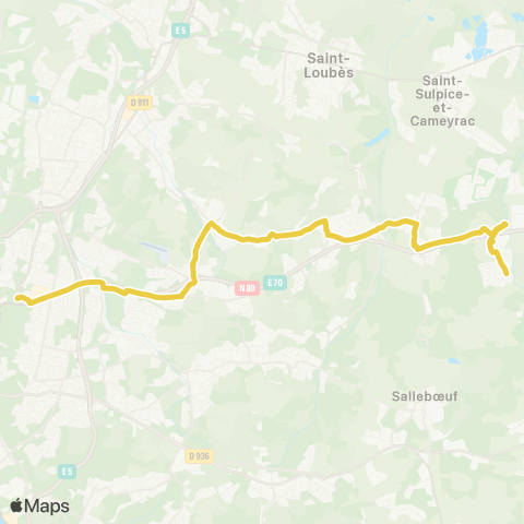 Nouvelle-Aquitaine Cars 33 Bordeaux Buttiniere - Beychac et Caillau map