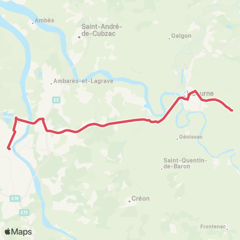 Nouvelle-Aquitaine Cars 33 Bordeaux Quinconces - Libourne - St Emilion map