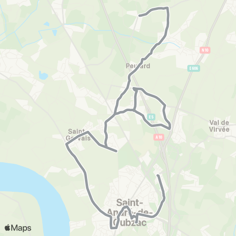 Nouvelle-Aquitaine Cars 33 Renfort St André de Cubzac - Laruscade map