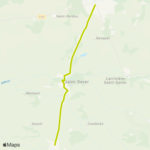 Nouvelle-Aquitaine Cars 40 Hagetmau - Mont de Marsan map