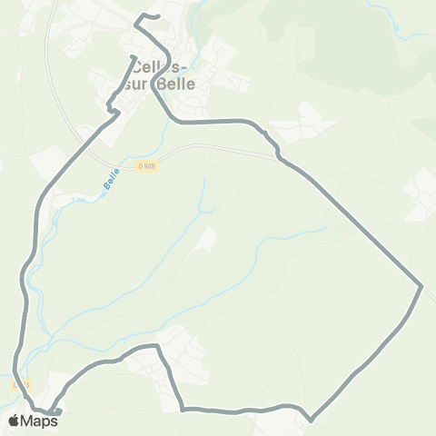 Nouvelle-Aquitaine Cars Scolaires 79/86 Celles sur Belle map