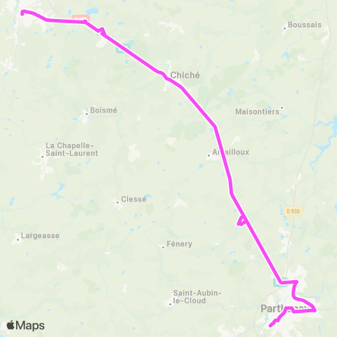 Nouvelle-Aquitaine Cars 79 Bressuire - Parthenay - Poitiers map