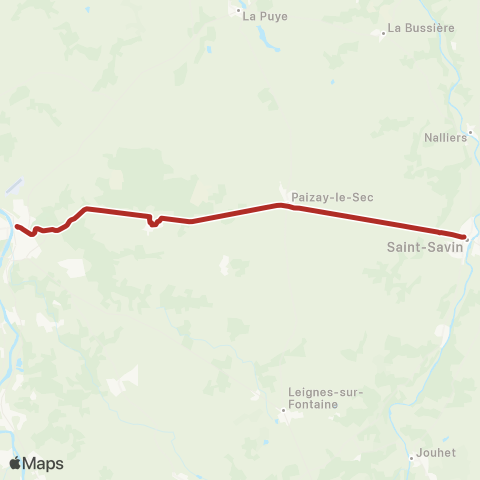 Nouvelle-Aquitaine Cars 86 St Savin - Chauvigny map