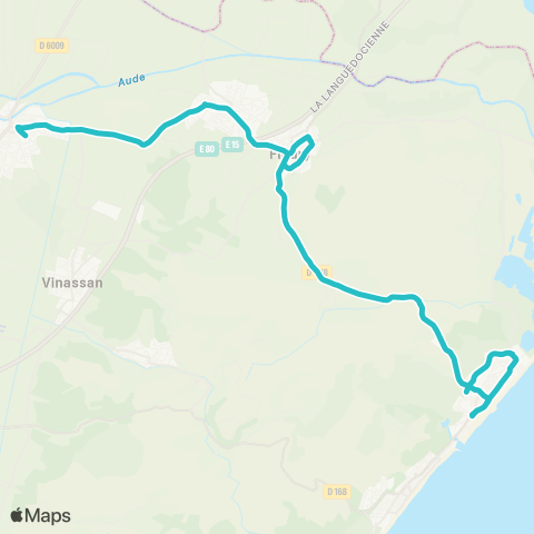 Citibus Ste-Pierre-la-Mer - Fleury-d'Aude - Collège Les Mailheuls map