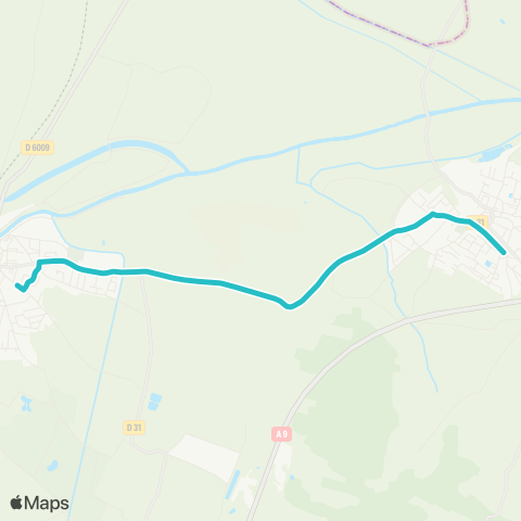 Citibus Salles-d'Aude - Collège Les Mailheuls map