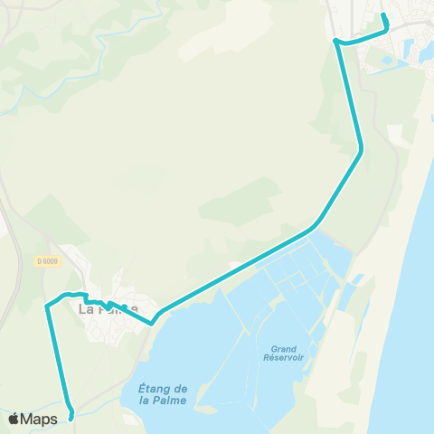 Citibus La Palme - Collège La Nadière map