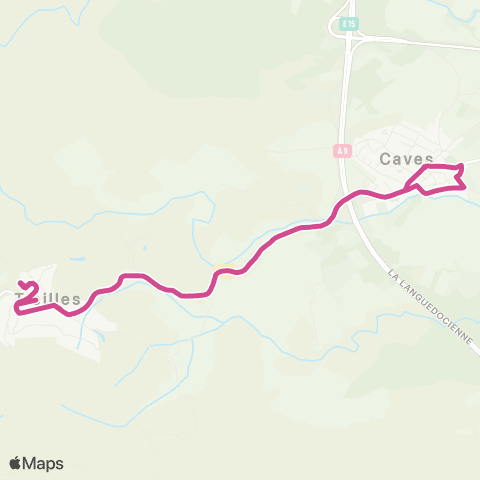 Citibus RPI Caves École - Treilles École map