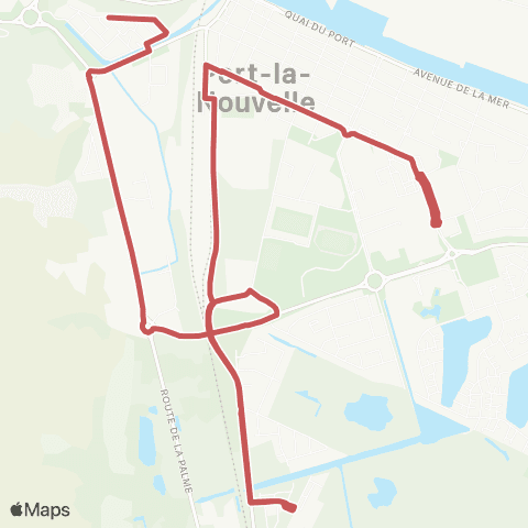 Citibus RPI - Port-la Nouvelle Circuit Village map