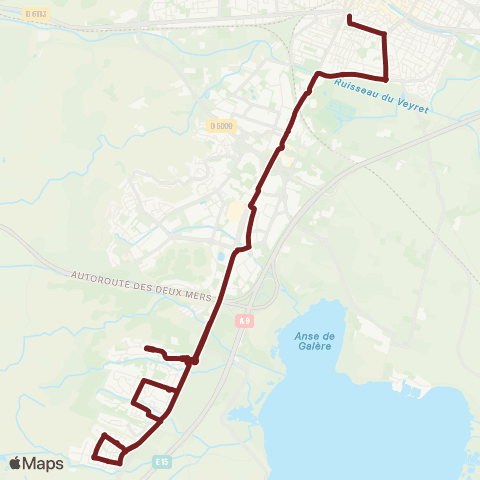 Citibus RPI Réveillon / Roches-Grises / Montplaisir map