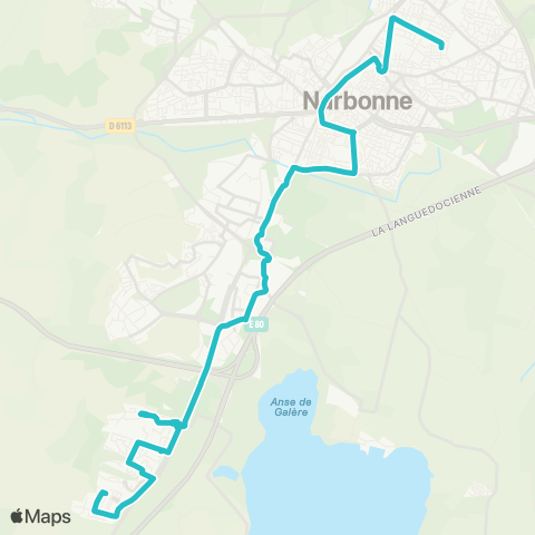 Citibus Louise Michel - Réveillon map