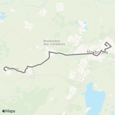 Citibus Bizanet - Montredon-des-Corbières - Narbonne map