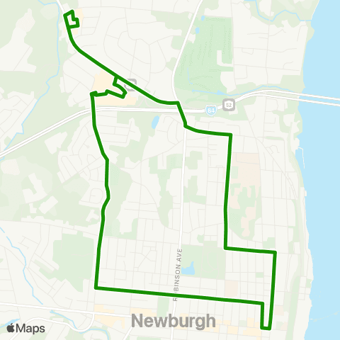 Transit Orange - Newburgh Northside map