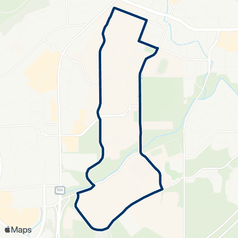 NAU Lumberjack Loop map