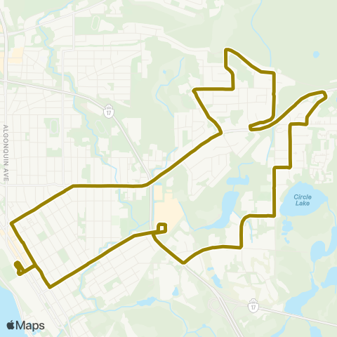 North Bay Transit Graniteville map