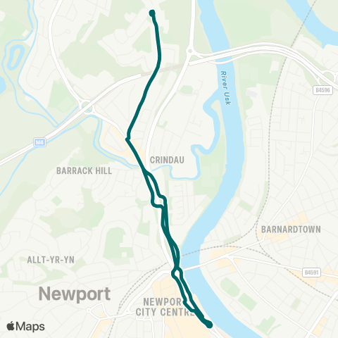 Newport Bus  map