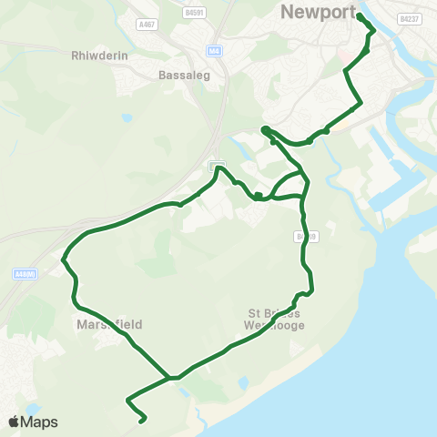 Newport Bus  map