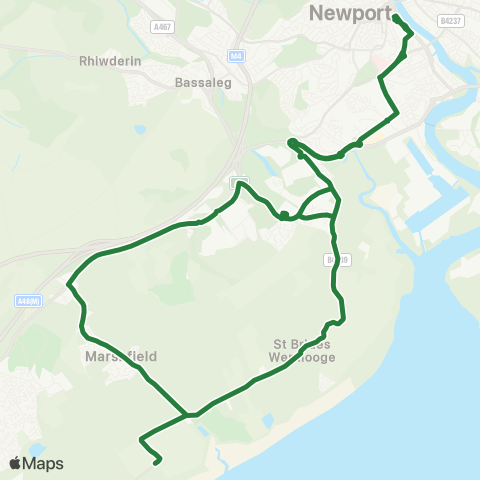 Newport Bus  map