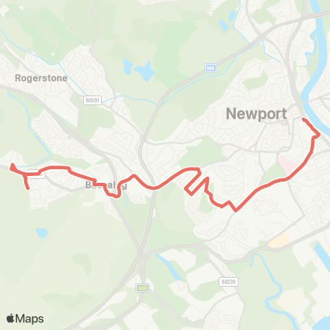 Newport Bus  map