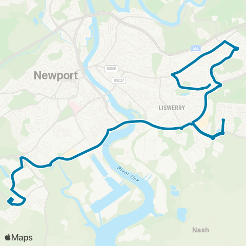 Newport Bus  map