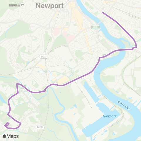 Newport Bus Newport Transport Bus Depot - St Joseph`S Rc HS map