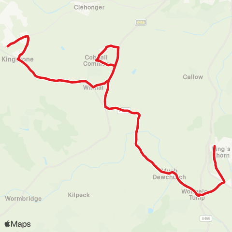 Newport Bus Primary School - Little Birch Turn map