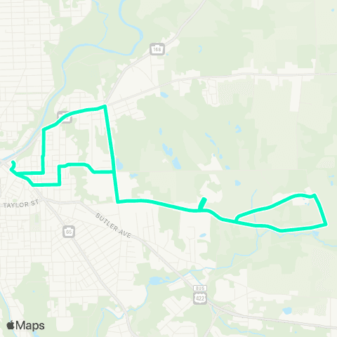 New Castle Area Transit Croton Ave / Lower East Side map