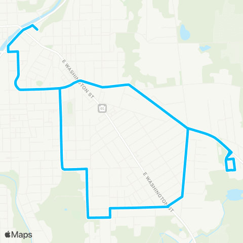 New Castle Area Transit Gaston Park / Upper East Side map