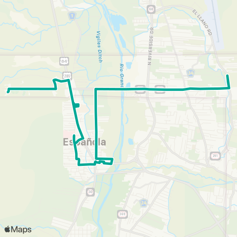 NCRTD Westside-Crosstown map
