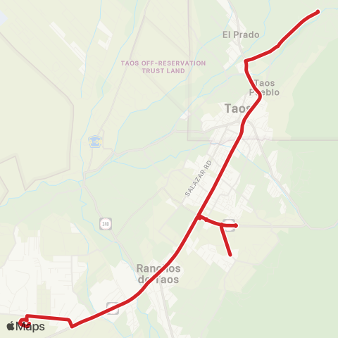 NCRTD Chile Line Red map