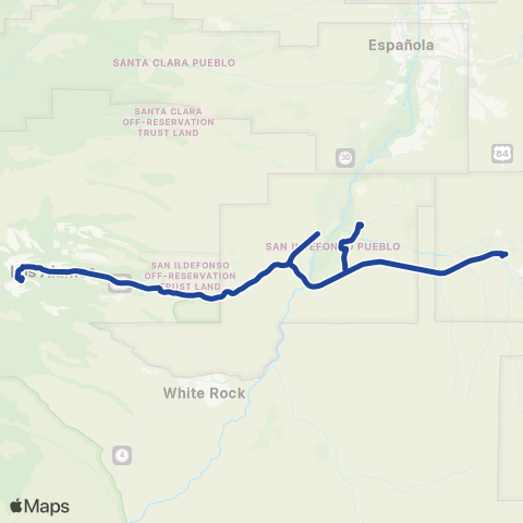 NCRTD San Ildefonso map