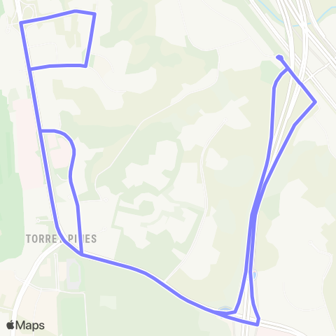 NCTD Torrey Pines Coaster Connection map
