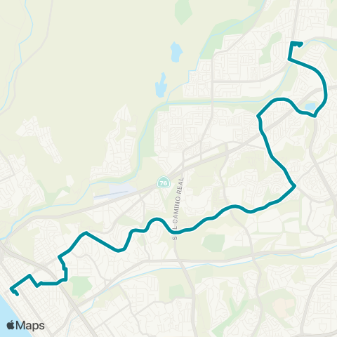NCTD Oceanside TC - Town Center North map