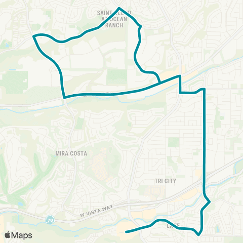 NCTD College Sprinter - Quarry Creek map