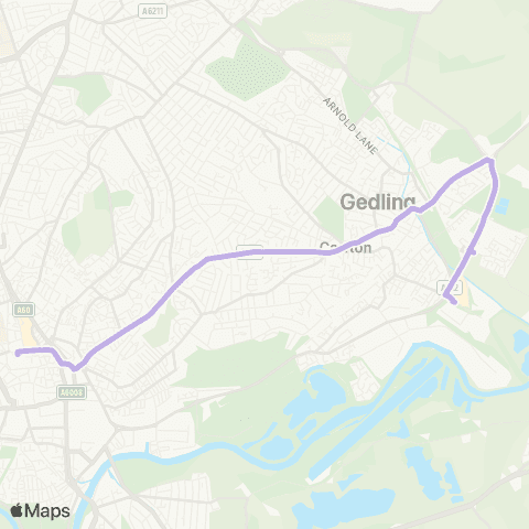 Nottingham City Transport Morrisons - King Street map