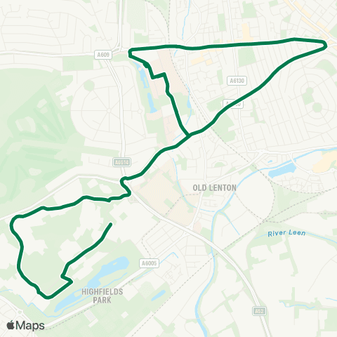 Nottingham City Transport Science Department - Jubilee Campus map