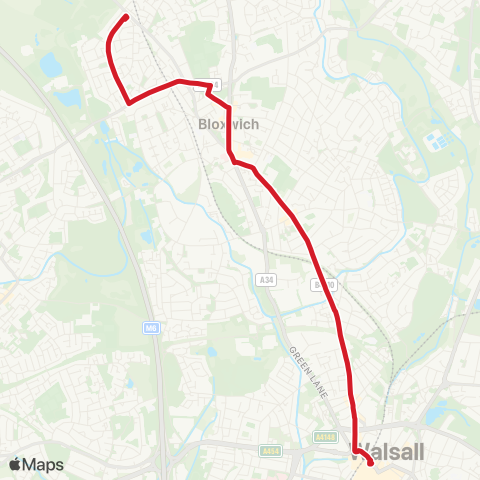 National Express West Midlands  map