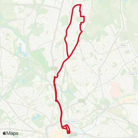 National Express West Midlands Lower Farm - Walsall Bus Station map