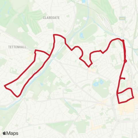 National Express West Midlands  map